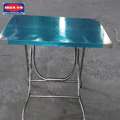 Bàn Inox 80x140 chân liền 32